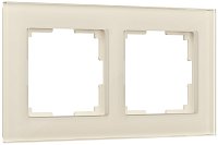 Рамка универсальная Werkel Favorit 2-м. стекло молочный